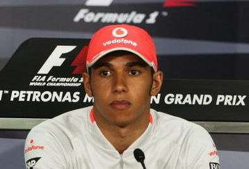 KUALA LUMPUR, MALAYSIA - APRIL 03:  Lewis Hamilton of Great Britain and McLaren Mercedes gives a press conference regarding events at last weeks Australian F1 Grand Prix following practice for the Malaysian Formula One Grand Prix at the Sepang Circuit on April 3, 2009 in Kuala Lumpur, Malaysia.  (Photo by Getty Images)