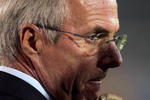 LOS ANGELES, CA - SEPTEMBER 24:  Head Coach Sven Goran Eriksson of Mexico looks on as his team warms up prior to their International Friendly match against Chile at the Los Angeles Memorial Coliseum on September 24, 2008 in Los Angeles, California. Chile defeated Mexico 1-0.  (Photo by Victor Decolongon/Getty Images)