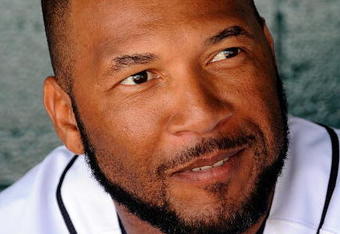 LAKELAND, FL - MARCH 05:  Gary Sheffield #3 of the Detroit Tigers watches the action during a spring training game against the Washington Nationals at Joker Marchant Stadium on March 5, 2009 in Lakeland, Florida.  (Photo by Sam Greenwood/Getty Images)