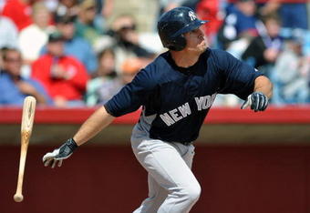 SARASOTA, FL - MARCH 1:  Outfielder Brett Gardner #11 of the New York Yankees runs out a home run against the Cincinnati Reds March 1, 2009 at Ed Smith Stadium in Sarasota, Florida.  (Photo by Al Messerschmidt/Getty Images)