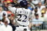 MILWAUKEE - MAY 2:  Tony Gwynn #22 of the Milwaukee Brewers stands ready at bat against the St. Louis Cardinals May 2, 2007 at Miller Park in Milwaukee, Wisconsin. The Brewers defeated the Cardinals 4-0 to sweep the three-game series. (Photo by Jonathan Daniel/Getty Images)