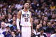 EAST RUTHERFORD, NJ - MARCH 27: Vince Carter #15 of the New Jersey Nets watches on against the Los Angeles Lakers during their game on March 27, 2009 at the Izod Center in East Rutherford, New Jersey. NOTE TO USER: User expressly acknowledges and agrees that, by downloading and/or using this Photograph, User is consenting to the terms and conditions of the Getty Images License Agreement. (Photo by Chris McGrath/Getty Images)