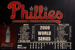 PHILADELPHIA - OCTOBER 29:  A shot of the scoreboard at the start of the bottom of the sixth inning between the Philadelphia Phillies and the Tampa Bay Rays during the continuation of game five of the 2008 MLB World Series on October 29, 2008 at Citizens Bank Park in Philadelphia, Pennsylvania.  (Photo by Jed Jacobsohn/Getty Images)