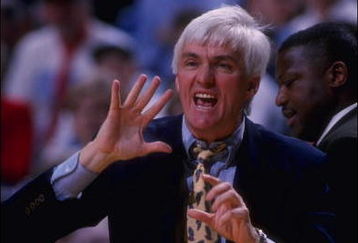 10 Feb 1996:  Head coach Bobby Cremins of the Georgia Tech Yellow Jackets calls a play from the sideline during the game against the University of North Carolina Tar Heels at the Dean Smith Center in Chapel Hill, North Carolina.  Georgia Tech defeated UNC Mandatory Credit:  Craig Jones/Allsport