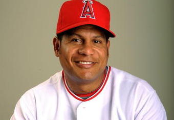 TEMPE, AZ - FEBRUARY 25:  Bobby Abreu #53 of the Los Angeles Angels of Anaheim poses during photo day at Tempe Diablo Stadium on February 25, 2009 in Tempe, Arizona.  (Photo by Kevork Djansezian/Getty Images)