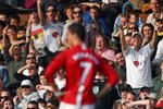LONDON - MARCH 21:  Cristiano Ronaldo of Manchester United is jeered by Fulham fans during the Barclays Premier League match between Fulham and Manchester United at Craven Cottage on March 21, 2009 in London, England.  (Photo by Ryan Pierse/Getty Images)