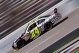 FORT WORTH, TX - APRIL 04: Jeff Gordon, driver of the #24 DuPont Chevrolet, drives during practice for the NASCAR Sprint Cup Series Samsung 500 at Texas Motor Speedway on April 4, 2009 in Fort Worth, Texas.  (Photo by Jonathan Ferrey/Getty Images)