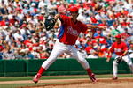 CLEARWATER, FL - MARCH 07:  Pitcher Jamie Moyer #50 of the Philadelphia Phillies pitches against the Detroit Tigers during a Grapefruit League Spring Training Game at Bright House Field on March 7, 2009 in Clearwater, Florida.  (Photo by J. Meric/Getty Images)