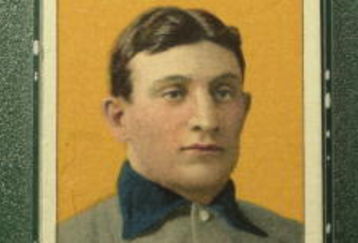 370565 02: The famous T206 Honus Wagner baseball card, is shown June 6, 2000 in New York City. The legendary baseball card will be auctioned on eBay beginning on July 5, 2000. (Photo by Chris Hondros/Newsmakers)