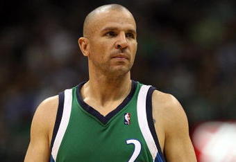 DALLAS - MARCH 17:  Jason Kidd #2 of the Dallas Mavericks during play against the Detroit Pistons on March 17, 2009 at American Airlines Center in Dallas, Texas.  NOTE TO USER: User expressly acknowledges and agrees that, by downloading and/or using this Photograph, user is consenting to the terms and conditions of the Getty Images License Agreement.  (Photo by Ronald Martinez/Getty Images)