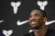 SEOUL, SOUTH KOREA - SEPTEMBER 8: NBA player Kobe Bryant #24 of the Los Angeles Lakers speaks during a press conference as part of a promotional tour of South Korea at the Chamshil gymnasium on September 8, 2006 in Seoul, South Korea. (Photo by Chung Sung-Jun/Getty Images)