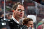 PHILADELPHIA - OCTOBER 1:  Head coach John Stevens of the Philadelphia Flyers looks on against the Washington Capitals at Wachovia Center October 1, 2008 in Philadelphia, Pennsylvania. The Flyers defeated the Capitals 2-1.  (Photo by Jim McIsaac/Getty Images)
