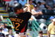 BRADENTON, FL - MARCH 8: Infielder Freddy Sanchez #12 of the Pittsburgh Pirates hits a home run against the Houston Astros March 8, 2009 at McKechnie Field in Bradenton, Florida. (Photo by Al Messerschmidt/Getty Images)