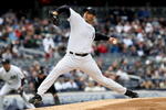 NEW YORK - APRIL 04:  Andy Pettitte #46 of the New York Yankees pitches against the Chicago Cubs during their game on April 4, 2009 at Yankee Stadium in the Bronx borough of New York City.  (Photo by Nick Laham/Getty Images)