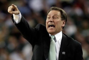 DETROIT - APRIL 04:  Head coach Tom Izzo of the Michigan State Spartans reacts against the Connecticut Huskies during the National Semifinal game of the NCAA Division I Men's Basketball Championship at Ford Field on April 4, 2009 in Detroit, Michigan.  (Photo by Andy Lyons/Getty Images)