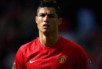 MANCHESTER, ENGLAND - APRIL 05:  Cristiano Ronaldo of Manchester United looks on during the Barclays Premier League match between Manchester United and Aston Villa at Old Trafford on April 5, 2009 in Manchester, England.  (Photo by Ryan Pierse/Getty Images)