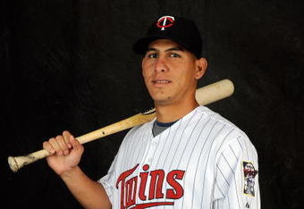 FORT MYERS, FL - FEBRUARY 23: Wilson Ramos #76 of the Minnesota Twins poses during photo day at the Twins spring training complex on February 23, 2008 in Fort Myers, Florida. (Photo by Rob Tringali/Getty Images)