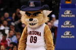 LOS ANGELES, CA - MARCH 12:  Arizona Wildcats mascot Wilbur T. Wildcat during the Pacific Life Pac-10 Men's Basketball Tournament at the Staples Center on March 12, 2009 in Los Angeles, California.  (Photo by Harry How/Getty Images)