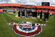 MIAMI - APRIL 06: The opening day sign is uncovered while the Washington Nationals finish batting practice prior to taking on the Florida Marlins on opening day at Dolphin Stadium on April 6, 2009 in Miami, Florida. (Photo by Doug Benc/Getty Images)