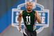 INDIANAPOLIS, IN - FEBRUARY 23: Linebacker Marcus Freeman of Ohio State runs the 40 yard dash during the NFL Scouting Combine presented by Under Armour at Lucas Oil Stadium on February 23, 2009 in Indianapolis, Indiana. (Photo by Scott Boehm/Getty Images)