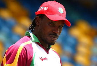 BRIDGETOWN, BARBADOS - MARCH 26:  West Indian Cricket Team captain Chris Gayle takes part in a nets session at The Kensington Oval on March 26, 2009 in Bridgetown, Barbados.  (Photo by Julian Herbert/Getty Images)