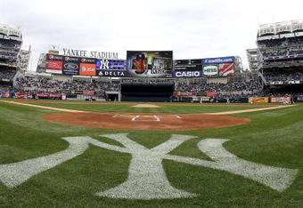 NEW YORK - APRIL 04:  A general view from field level prior to the game between the New York Yankees and the Chicago Cubs during their game on April 4, 2009 at Yankee Stadium in the Bronx borough of New York City.  (Photo by Nick Laham/Getty Images)