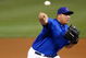 CHICAGO - OCTOBER 02:  Carlos Zambrano #38 of the Chicago Cubs throws a pitch against the Los Angeles Dodgers in Game Two of the NLDS during the 2008 MLB Playoffs at Wrigley Field on October 2, 2008 in Chicago, Illinois.  (Photo by Steve Green/Pool-Getty Images)