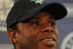 PEORIA, AZ - FEBRUARY 21:  Ken Griffey Jr. speaks with the media regarding his return to the Seattle Mariners during a press conference on February 21, 2009 in Peoria, Arizona.  (Photo by Ronald Martinez/Getty Images)
