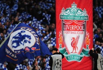 LONDON - APRIL 30:  Flags welcome to teams prior to the UEFA Champions League Semi Final 2nd leg match between Chelsea and Liverpool at Stamford Bridge on April 30, 2008 in London, England.  (Photo by Shaun Botterill/Getty Images)