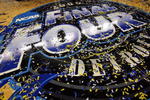 DETROIT - APRIL 06:  The floor at center court after the North Carolina Tar Heels defeated the Michigan State Spartans 89-72 during the 2009 NCAA Division I Men's Basketball National Championship game at Ford Field on April 6, 2009 in Detroit, Michigan.  (Photo by Streeter Lecka/Getty Images)