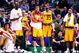 BOSTON, MA - MARCH 6: LeBron James #23 of the Cleveland Cavaliers his teammates watch the final moments of a game from the bench against the Boston Celtics at the TD Banknorth Garden on March 6, 2009 in Boston, Massachusetts. The Celtics won 105-94. NOTE TO USER: User expressly acknowledges and agrees that, by downloading and/or using this Photograph, user is consenting to the terms and conditions of the Getty Images License Agreement. (Photo by Jim Rogash/Getty Images)