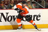 PHILADELPHIA - MARCH 29:  Kimmo Timonen #44 of the Philadelphia Flyers skates against the Boston Bruins at the Wachovia Center on March 29, 2009 in Philadelphia, Pennsylvania.  (Photo by Chris McGrath/Getty Images)