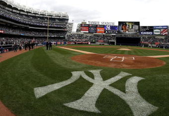 NEW YORK - APRIL 04:  A general view from field level prior to the game between the New York Yankees and the Chicago Cubs during their game on April 4, 2009 at Yankee Stadium in the Bronx borough of New York City.  (Photo by Nick Laham/Getty Images)