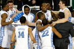 DETROIT - APRIL 06:  Tyler Hansbrough #50 of the North Carolina Tar Heels celebrates with his teammates after they won 89-72 against the Michigan State Spartans during the 2009 NCAA Division I Men's Basketball National Championship game at Ford Field on April 6, 2009 in Detroit, Michigan.  (Photo by Gregory Shamus/Getty Images)