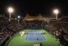 DUBAI, UNITED ARAB EMIRATES - FEBRUARY 21:  A general view of the Final during day seven of the WTA Barclays Dubai Tennis Championship at the Dubai Tennis Stadium on February 20, 2009 in Dubai, UAE.  (Photo by Tom Shaw/Getty Images)