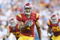 PASADENA, CA - DECEMBER 6:  Patrick Turner #1 of the USC Trojans runs after a catch against the UCLA Bruins on December 6, 2008 at the Rose Bowl in Pasadena, California.  USC won 28-7.  (Photo by Jeff Golden/Getty Images)