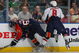 SUNRISE, FL - FEBRUARY 15: Alex Ovechkin #8 of the Washington Capitals hits Michael Frolik #67 of the Florida Panthers on February 15, 2009 at the BankAtlantic Center in Sunrise, Florida. (Photo by Bruce Bennett/Getty Images)