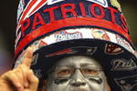 GLENDALE, AZ - FEBRUARY 03:  Ed Lasater of Jacksonville, FL, fan of the New England Patriots shows support for his team outside the stadium prior to Super Bowl XLII against on February 3, 2008 at the University of Phoenix Stadium in Glendale, Arizona.  (Photo by Donald Miralle/Getty Images)