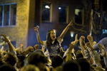 CHAPEL HILL, NC - APRIL 6:  University of North Carolina fans celebrate on Franklin Street after the Tar Heels team beat Michigan State in the NCAA men's basketball tournament Final Four game on April 6, 2009 in Chapel Hill, North Carolina. (Photo by Chris Keane/Getty Images)