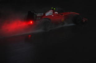 KUALA LUMPUR, MALAYSIA - APRIL 05:  Kimi Raikkonen of Finland and Ferrari drives during the Malaysian Formula One Grand Prix at the Sepang Circuit on April 5, 2009 in Kuala Lumpur, Malaysia.  (Photo by Mark Thompson/Getty Images)