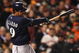 SAN FRANCISCO - APRIL 08:  Yovani Gallardo #49 of the Milwaukee Brewers hits a three run home run against the San Francisco Giants in the fifth inning during a Major League Baseball game on April 8, 2009 at AT&T Park in San Francisco, California.  (Photo by Jed Jacobsohn/Getty Images)