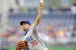 WASHINGTON - APRIL 27:  Ted Lilly #30 of the Chicago Cubs pitches against the Washington Nationals April 27, 2008 at Nationals Park in Washington, DC.  (Photo by Greg Fiume/Getty Images)
