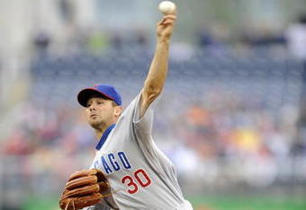 WASHINGTON - APRIL 27:  Ted Lilly #30 of the Chicago Cubs pitches against the Washington Nationals April 27, 2008 at Nationals Park in Washington, DC.  (Photo by Greg Fiume/Getty Images)