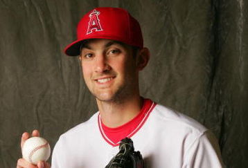 TEMPE, AZ - FEBRUARY 22:  Pitch Nick Adenhart #90 of the Los Angeles Angels of Anaheim poses during Photo Day on February 22, 2007 at Tempe Diablo Stadium in Tempe Arizona.  (Photo by Stephen Dunn/Getty Images)