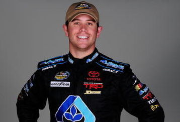 DAYTONA BEACH, FL - FEBRUARY 11:  Brian Scott, driver of the #16 Albertsons Toyota, poses for NASCAR Camping World Series headshots at Daytona International Speedway on February 11, 2009 in Daytona, Florida.  (Photo by Sam Greenwood/Getty Images)