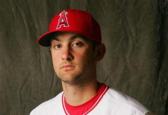 TEMPE, AZ - FEBRUARY 22:  Pitch Nick Adenhart #90 of the Los Angeles Angels of Anaheim poses during Photo Day on February 22, 2007 at Tempe Diablo Stadium in Tempe Arizona.  (Photo by Stephen Dunn/Getty Images)