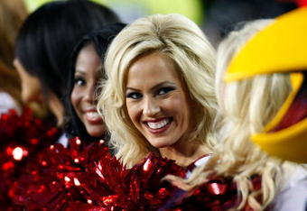 TAMPA, FL - FEBRUARY 01:  The Arizona Cardinals cheerleaders perform before Super Bowl XLIII against the Pittsburgh Steelers on February 1, 2009 at Raymond James Stadium in Tampa, Florida.  (Photo by Win McNamee/Getty Images)