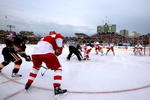 CHICAGO - JANUARY 01:  Pavel Datsyuk #13 of the Detroit Red Wings faces off against the Chicago Blackhawks during the NHL Winter Classic at Wrigley Field on January 1, 2009 in Chicago, Illinois.  (Photo by Jonathan Daniel/Getty Images)