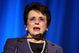 NEW YORK - OCTOBER 14:  Tennis player Billie Jean King speaks on stage during the 29th annual Salute to Women in Sports Awards presented by the Women's Sports Foundation at The Waldorf-Astoria Hotel on October 14, 2008 in New York City.  (Photo by Stephen Lovekin/Getty Images for WSF)
