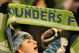 SEATTLE - MARCH 28: A fan of Seattle Sounders FC shows her support during the MLS match between Real Salt Lake and the Seattle Sounders on March 28, 2009 at Qwest Field in Seattle, Washington. The Sounders defeated RSL 2-0. (Photo by Otto Greule Jr/Getty Images)